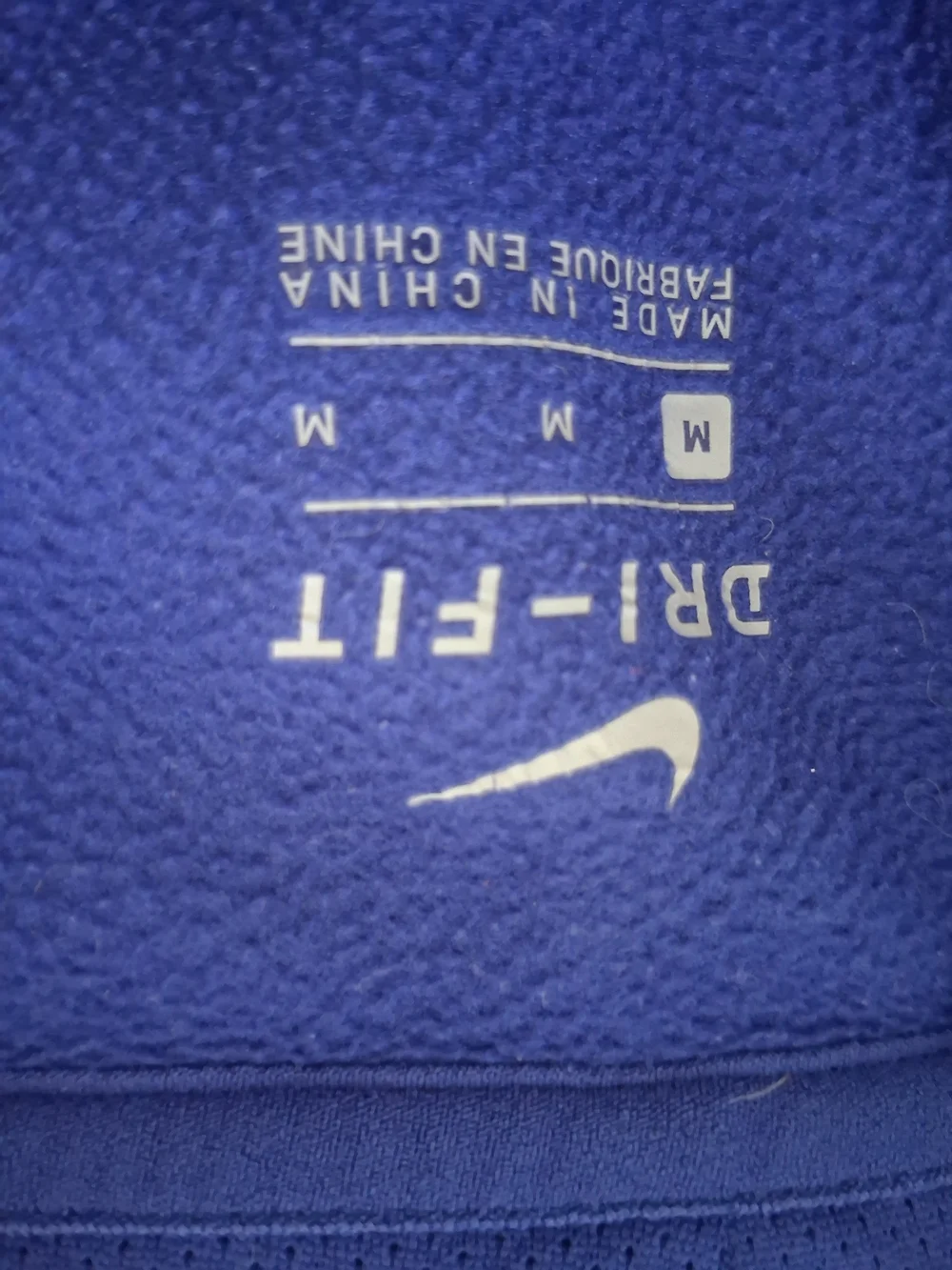 Nike Men's Dri-Fit Blue Hooded Sweatshirt Size Medium